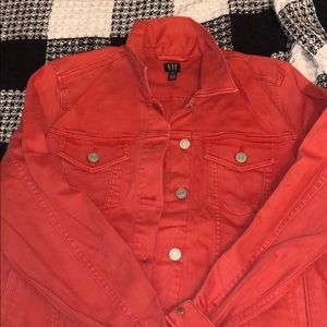 Gap salmon color jean jacket